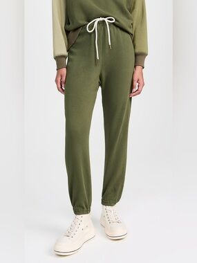NWT THE GREAT. The Cropped Sweatpant in Olive (2)